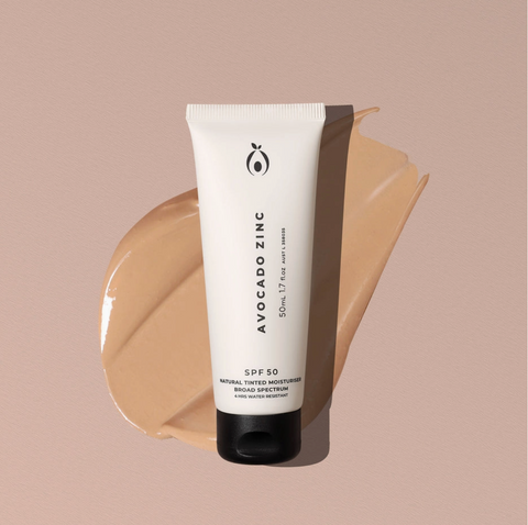 Avocado Zinc Spf 50 Natural Tinted Moisturiser 60g